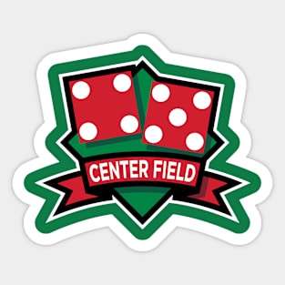 Center Field 9 Sticker